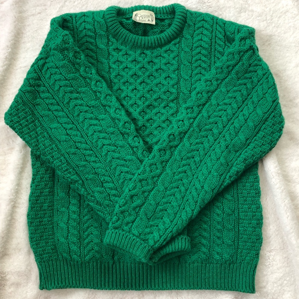 Carraig Donn Genuine Irish Wool Sweater size M women’s